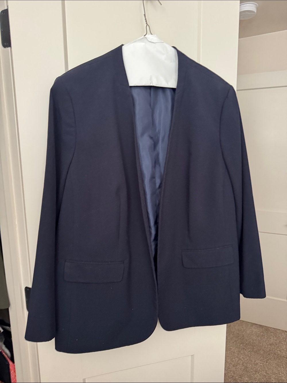 Bar III Navy Open-Front Suit